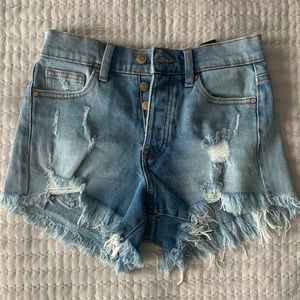 Celebrity Pink Distressed Denim Shorts